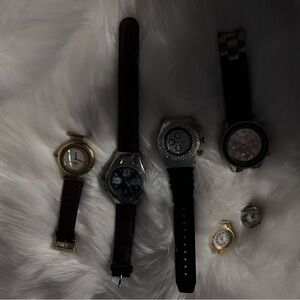 Luxury Silver and Black Watch